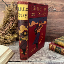 Load image into Gallery viewer, Little Susy Stories by Mrs E Prentiss Beautiful Binding of a Reading Girl

