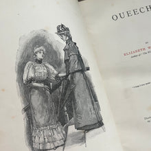 Load image into Gallery viewer, Queechy by Elizabeth Wetherell Antique Book with Floral Binding
