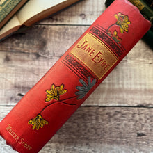 Load image into Gallery viewer, Rare Jane Eyre by Charlotte Bronte Floral Binding Late Victorian Book
