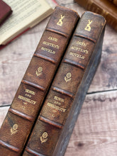 Load image into Gallery viewer, 1898 Sense and Sensibility by Jane Austen; Half Leather Binding with Colour Plates
