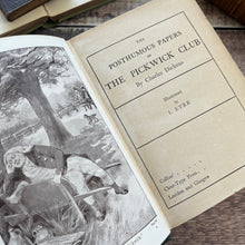 Load image into Gallery viewer, The Pickwick Papers by Charles Dickens Antique Book with Floral Binding Illustrated
