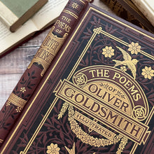 Load image into Gallery viewer, 1877 The Poems of Oliver Goldsmith; Lovely Victorian Binding; Illustrated Book

