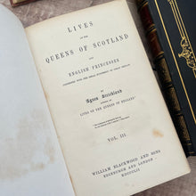 Load image into Gallery viewer, Lives of The Queens of Scotland and English Princesses Early Victorian Leather Set
