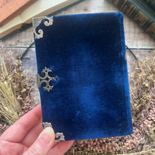 Load image into Gallery viewer, Petit Paroissien 19th Century; Full Velvet Binding with Metal Details and Clasp

