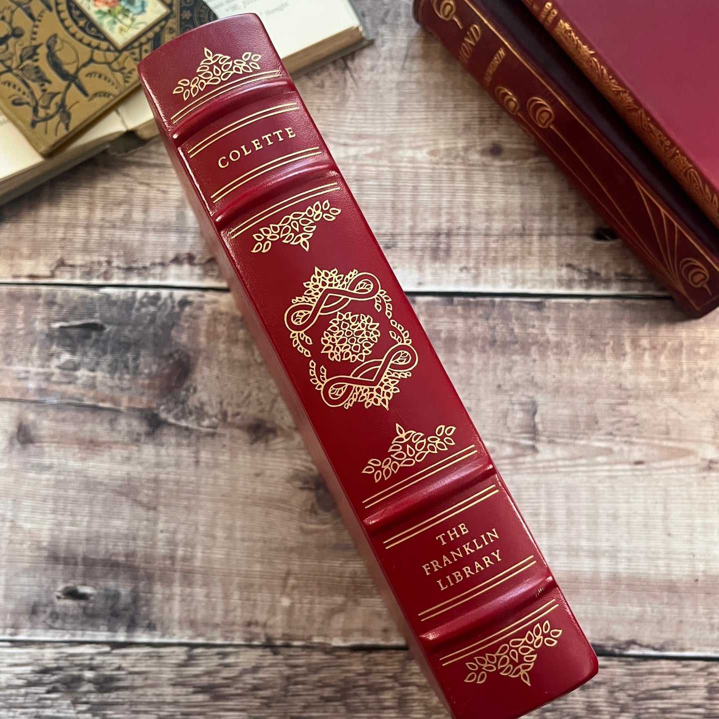 Stories by Colette, including Cheri, 1977 Full Leather Fine Binding by Franklin Library