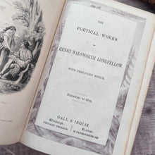 Load image into Gallery viewer, Henry Wadsworth Longfellow Poetical Works; Fine Cloth Binding by Gall and Inglis Book
