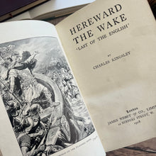 Load image into Gallery viewer, Hereward the Wake By Charles Kingsley Art Nouveau Pink Antique Book
