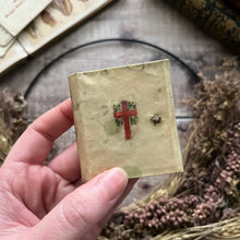 Load image into Gallery viewer, Miniature Book of Common Prayer Hand Painted Full Vellum Yapp Binding
