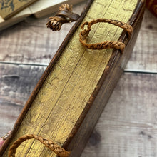 Load image into Gallery viewer, 1698 Ezechiel French Antiquarian Volume Full Leather Binding with Gauffered Edges
