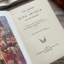 Load image into Gallery viewer, 1930 The Legend of King Arthur and His Knights; Vintage Illustrated Book
