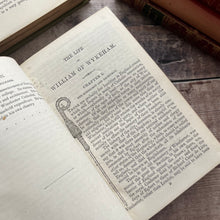Load image into Gallery viewer, 19th Century Lives of Wykeham, Waynflete and More Mid Victorian Full Leather Book

