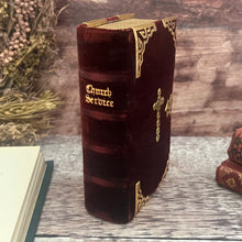 Load image into Gallery viewer, 1863 The Book of Common Prayer Full Velvet Binding Gauffered Edges &amp; Brass Clasp
