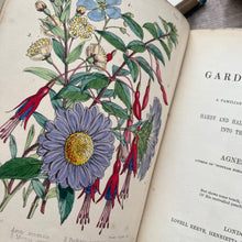 Load image into Gallery viewer, 1855 Popular Garden Botany by Agnes Catlow; First Edition with Hand Coloured Plates
