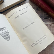 Load image into Gallery viewer, 1928 Hereward the Wake by Charles Kingsley Book Full Tree Calf Leather Binding
