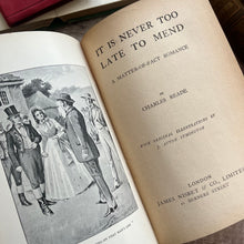Load image into Gallery viewer, It Is Never Too Late to Mend by Charles Reade Art Nouveau Book
