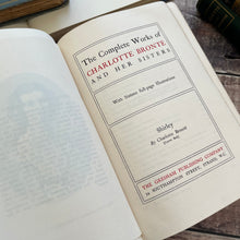 Load image into Gallery viewer, Shirley and Villette by Charlotte Bronte Antique Two Volumes Books Full Leather
