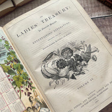 Load image into Gallery viewer, 1860 The Ladies' Treasury; An Illustrated Magazine of Entertaining Literature Vol IV
