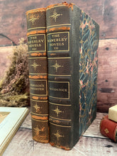 Load image into Gallery viewer, Two Half Leather Sir Walter Scott Books with Marbled Text Block Edges 1901
