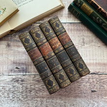 Load image into Gallery viewer, 1832 Four Volume Collection of William Wordsworth Poems Poetry Full Leather
