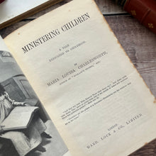 Load image into Gallery viewer, Ministering Children by Mrs Charlesworth; Lovely Floral Art Nouveau Binding
