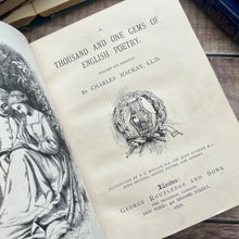 Load image into Gallery viewer, 1878 A Thousand and One Gems of English Poetry; Full Morocco Victorian Book
