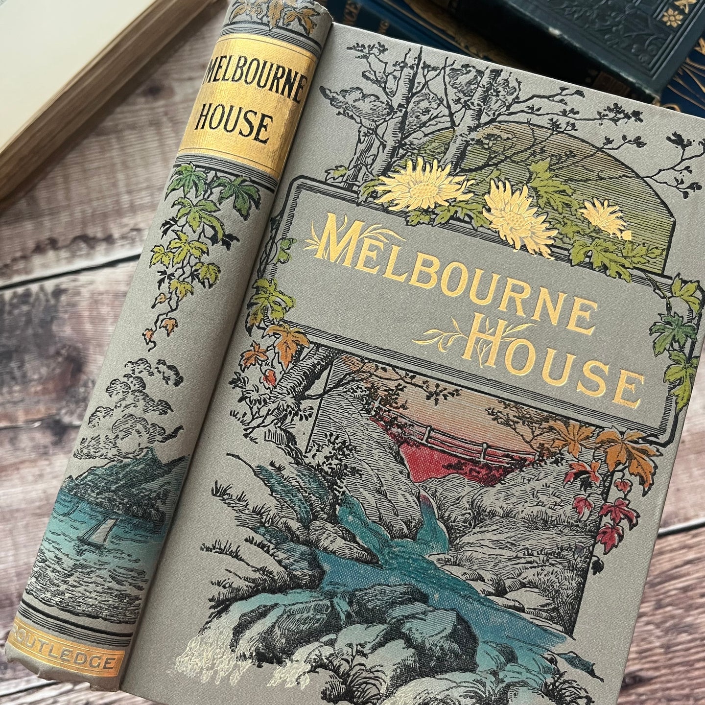 Melbourne House by Miss Elizabeth Wetherell Beautiful Cloth Binding Antique Book