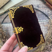 Load image into Gallery viewer, 1863 The Book of Common Prayer Full Velvet Binding Gauffered Edges &amp; Brass Clasp
