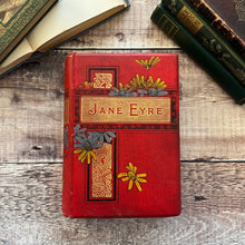 Load image into Gallery viewer, Rare Jane Eyre by Charlotte Bronte Floral Binding Late Victorian Book
