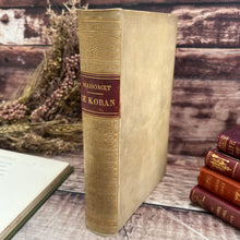 Load image into Gallery viewer, 1873 Antique French Edition of the Koran Full Vellum Binding Book

