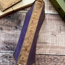Load image into Gallery viewer, The Joys of Life Full Purple Leather Yapp Binding
