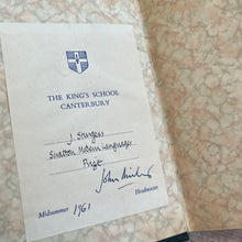 Load image into Gallery viewer, 1957 Gods and Heroes of the Greeks by HJ Rose School Prize Quarter Leather Book
