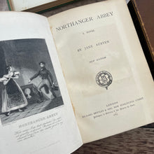 Load image into Gallery viewer, Collection of the Works of Jane Austen Half Leather Bound Victorian Books
