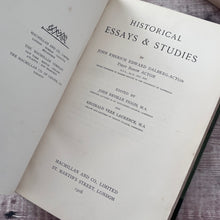 Load image into Gallery viewer, 1908 Historical Essays and Studies by Lord Acton; Half Morocco Binding
