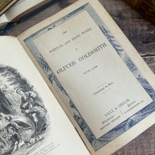 Load image into Gallery viewer, Oliver Goldsmith's Poetical and Prose Works; Victorian Cloth Binding
