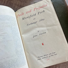 Load image into Gallery viewer, Rare Boxed Set of the Novels of Jane Austen in Two Leather Bound Volumes 1904 (Et)
