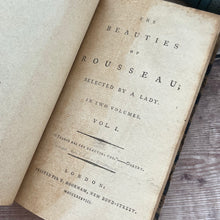 Load image into Gallery viewer, 1788 The Beauties of Rousseau Selected by a Lady; Volume One ONLY Georgian Book (et)
