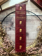 Load image into Gallery viewer, 1906 Villette by Charlotte Bronte; Full Leather Edwardian Book
