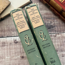 Load image into Gallery viewer, 1959 The Mysteries of Udolpho by Mrs Ann Radcliffe Two Volume Edition
