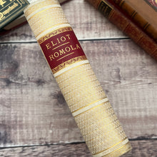 Load image into Gallery viewer, 1886 Romola by George Eliot Fine Florentine Binding 19th Century
