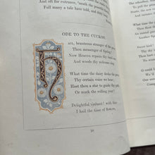 Load image into Gallery viewer, 1863 Odes and Sonnets Illustrated by Birket Foster Beautiful Victorian Book
