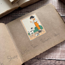 Load image into Gallery viewer, Early 20th Century Children&#39;s Scrapbook of Nursery Rhymes Manuscript
