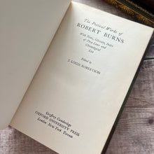 Load image into Gallery viewer, 1950 The Poetical Works of Robert Burns; Fine Half Morocco Binding
