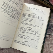 Load image into Gallery viewer, 1958 The Compleat Angler by Izaac Walton; Rebound in Half Leather
