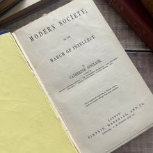 Load image into Gallery viewer, Modern Society by Catherine Sinclair Pretty Victorian Cloth Bound Book
