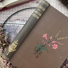 Load image into Gallery viewer, 1873 Flowers of Christian Wisdom by Lucien Henry; Victorian Floral Binding
