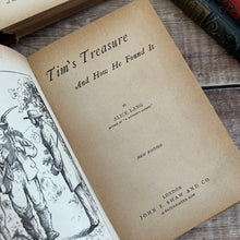 Load image into Gallery viewer, Tim's Treasure by Alice Lang; Lovely Floral Binding Antique Book
