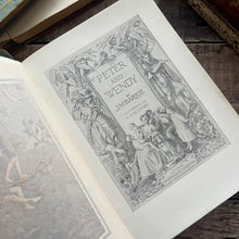 Load image into Gallery viewer, 1911 Peter and Wendy by JM Barrie Sixth Edition Antique Collectable Yapp Binding
