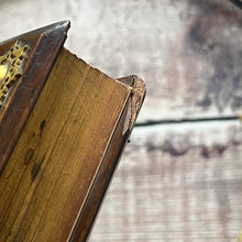 Load image into Gallery viewer, 1854 The Book of Common Prayer Polished Wood and Brass Decorated Book
