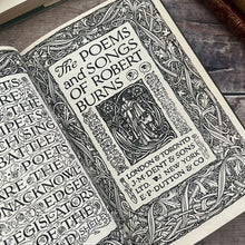 Load image into Gallery viewer, 1919 Poems of Robert Burns Full Morocco Leather with Gilt Thistle Decoration
