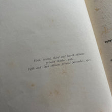 Load image into Gallery viewer, 1911 Peter and Wendy by JM Barrie Sixth Edition Antique Collectable Yapp Binding

